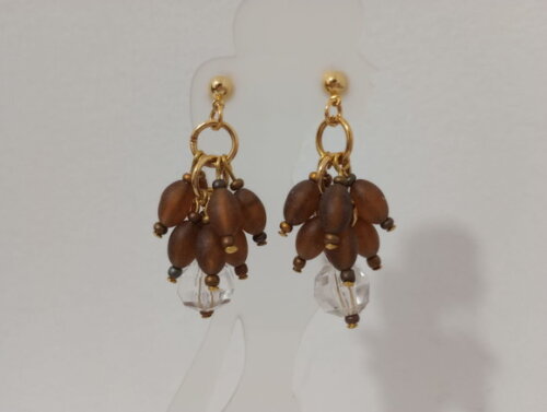 Brinco Cachos Marrom