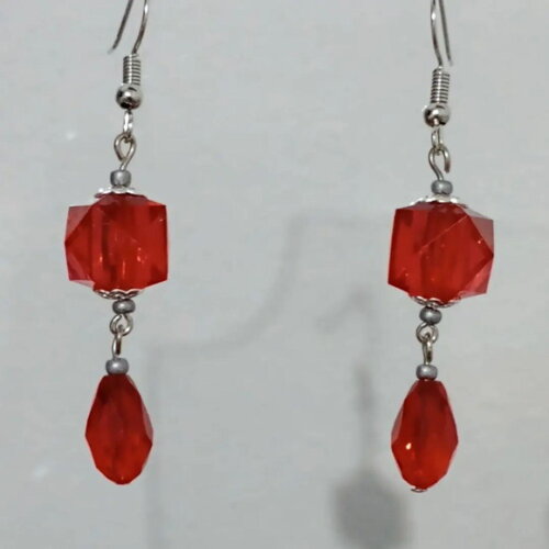 Brinco Sandra Vermelho