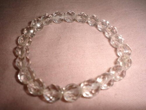 Pulseira de cristais tchecos transparent
