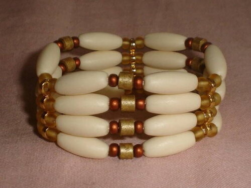 Pulseira de resina e cerâmica