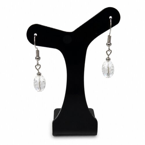 Brinco cristal gota transparente
