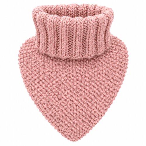 Gola rosa antigo em tricô manual