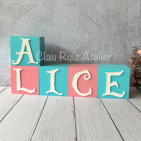 Alice no País das Maravilhas 10x10cm-decoração Bebê e Festas