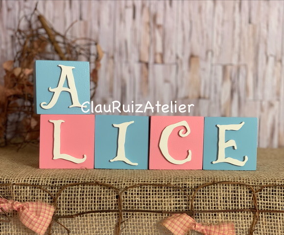 Alice no País das Maravilhas 6x6cm Cubos