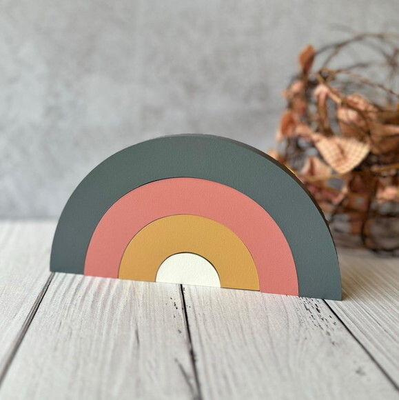 Arco Íris de Mesa 4 Faixas Decoração Bebê