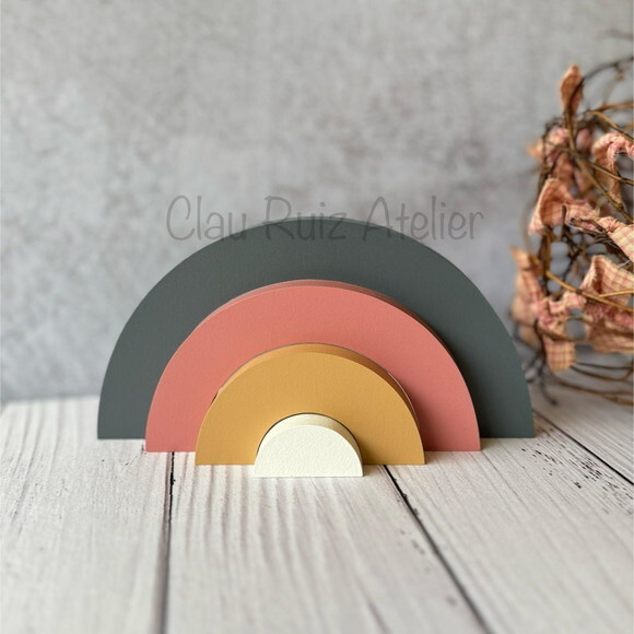 Arco Íris de Mesa 4 Faixas Decoração Bebê