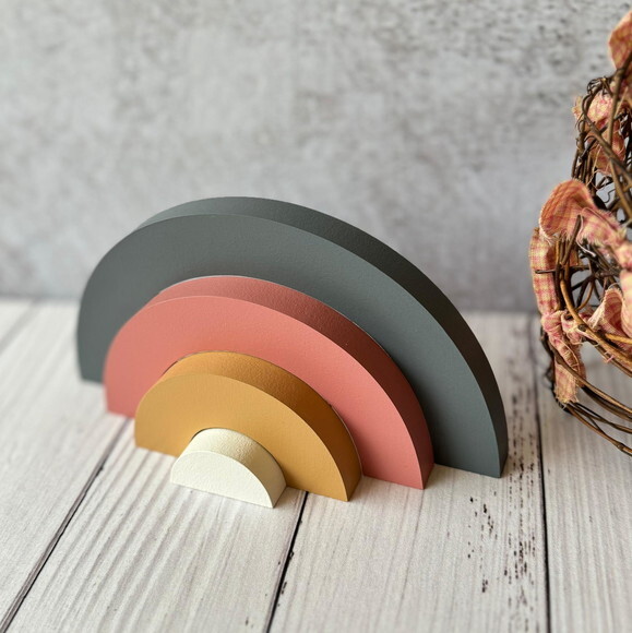 Arco Íris de Mesa 4 Faixas Decoração Bebê