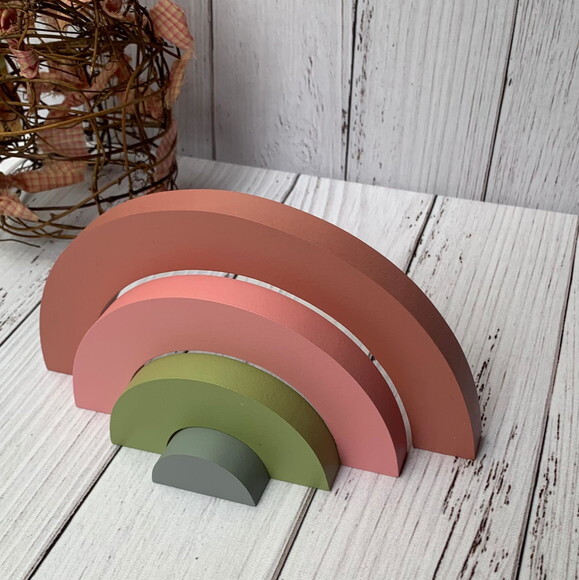 Arco Íris de Mesa 4 Faixas Decoração Bebê