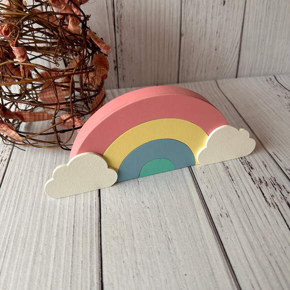 Arco Íris de Mesa 4 Faixas Decoração Bebê
