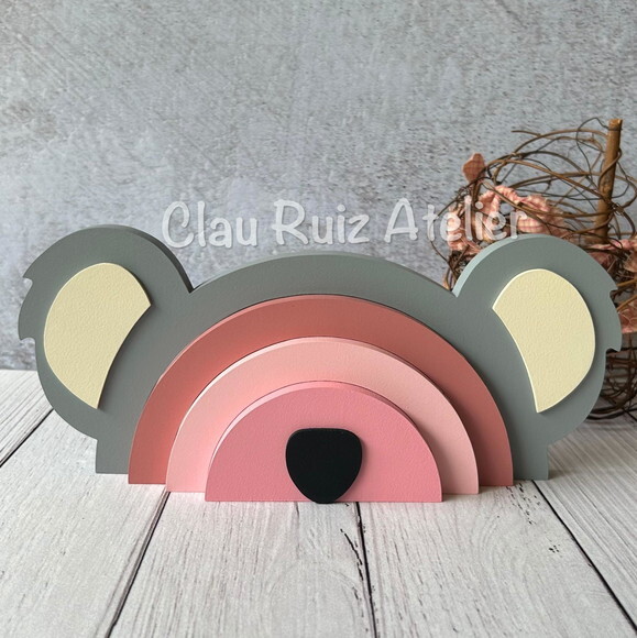Arco Íris de Mesa Coala - Decoração Bebê