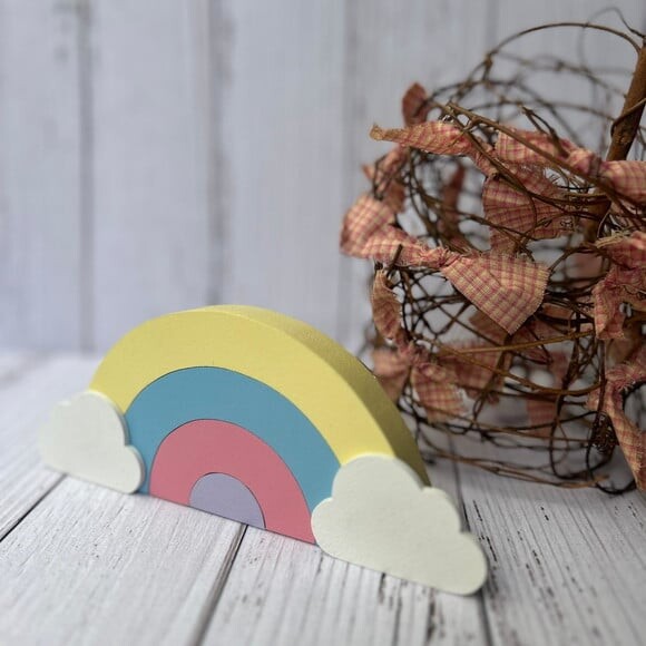 Arco Íris de Mesa Decoração Bebê