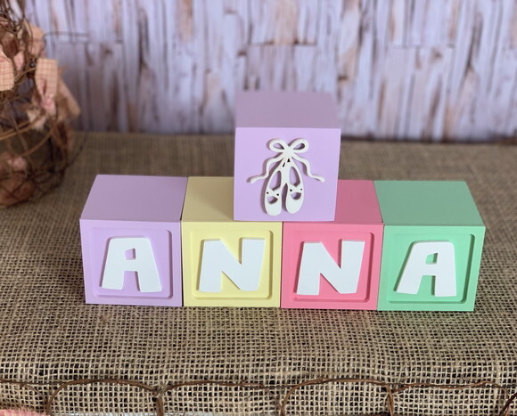 Bailarina - Candy Colors - Cubos 6x6cm Ts