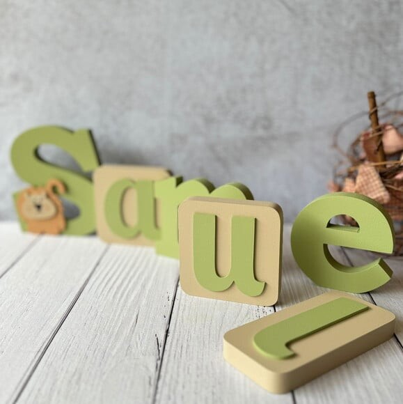 Blocos Leãozinho - Decoração de Quarto de Bebê Safari