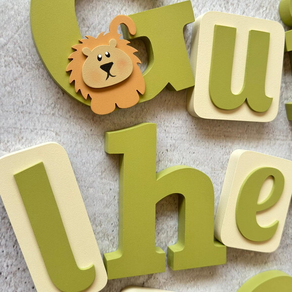 Blocos Leãozinho - Decoração de Quarto de Bebê Safari