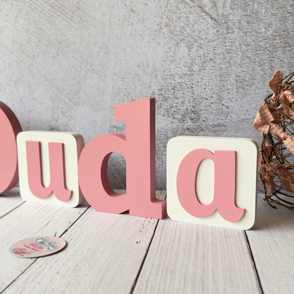 Blocos Nome Borboleta Decoração de Quarto de Bebê e Infantil