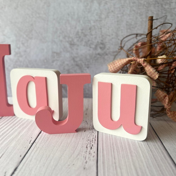 Blocos Nome Borboleta Decoração de Quarto de Bebê e Infantil