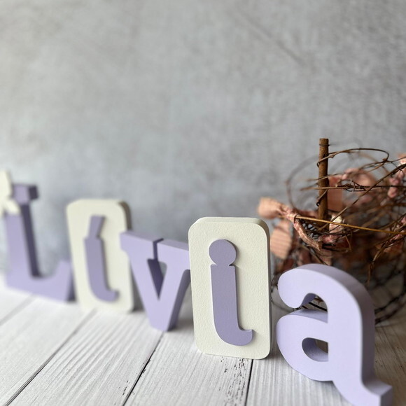 Blocos Nome Borboleta Decoração de Quarto de Bebê e Infantil