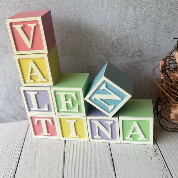 Candy Colors - Cubos 6x6 Decoração Bebê - Cubos Ts