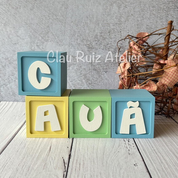 Candy Colors - Cubos 6x6 Decoração Bebê - Cubos Ts