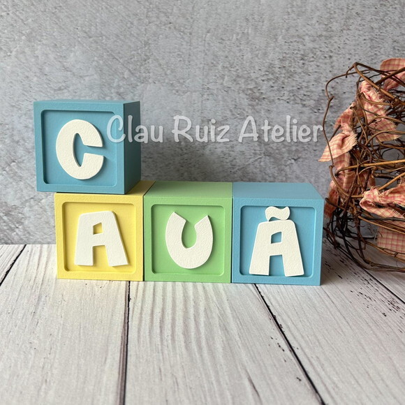 Candy Colors - Cubos 6x6 Decoração Bebê - Cubos Ts