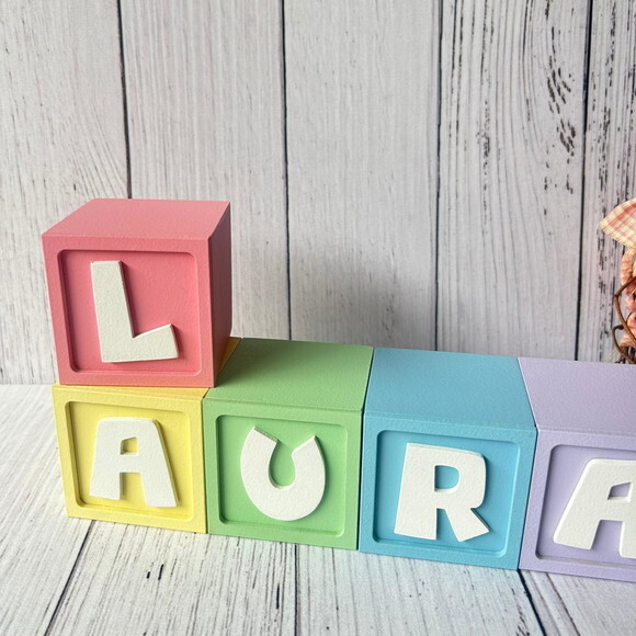 Candy Colors - Cubos 6x6 Decoração Bebê - Cubos Ts