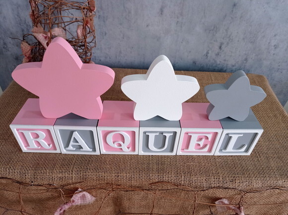 CANDY COLORS - Cubos 6x6cm + TRIO DE ESTRELAS