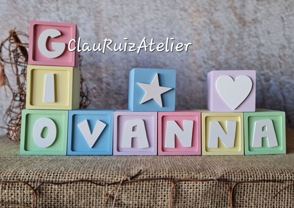 CANDY COLORS - Cubos 6x6cm ESTRELA CORAÇÃO