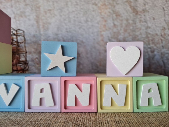 CANDY COLORS - Cubos 6x6cm ESTRELA CORAÇÃO