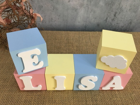 Candy Colors - Cubos 6x6cm Nuvem