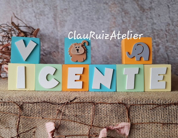 Candy Colors - Cubos 6x6cm Safari