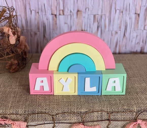 Candy Colors - Cubos 6x6cm Ts + Arco Íris.