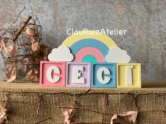 Candy Colors - Cubos 6x6cm Ts + Arco Íris.