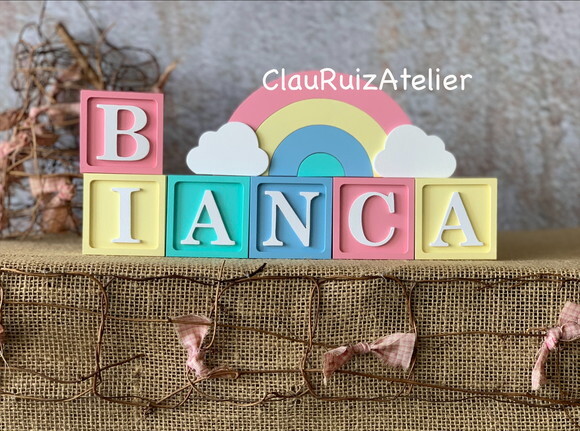 Candy Colors - Cubos 6x6cm Ts + Arco Íris.