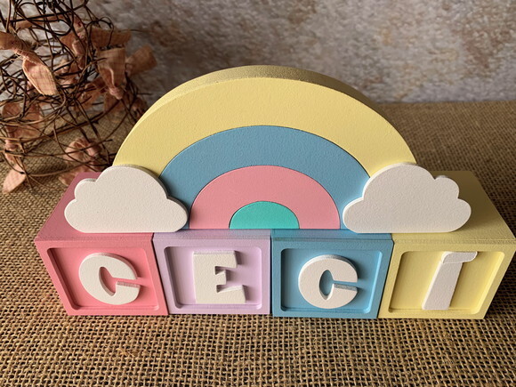 Candy Colors - Cubos 6x6cm Ts + Arco Íris.