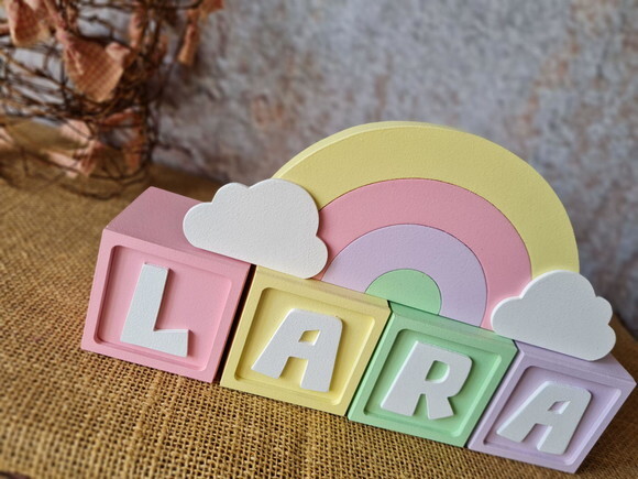 CANDY COLORS - Cubos 6x6cm TS + ARCO ÍRIS.