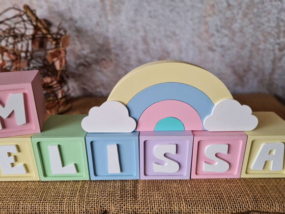 CANDY COLORS - Cubos 6x6cm TS + ARCO ÍRIS.