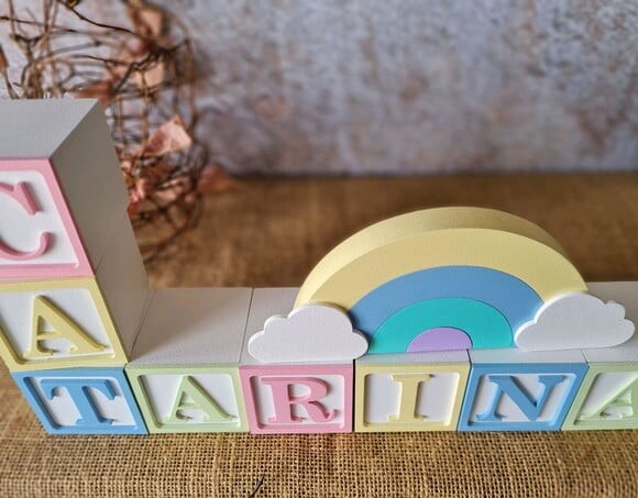 CANDY COLORS - Cubos 6x6cm TS + ARCO ÍRIS.