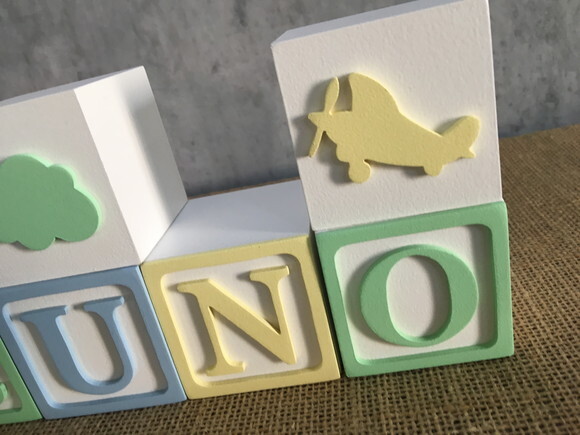 CANDY COLORS - Cubos 6x6cm TS + AVIÃO + Nuvem + Urso