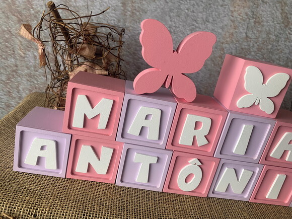 Candy Colors - Cubos 6x6cm Ts + Borboleta