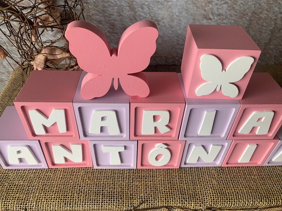 Candy Colors - Cubos 6x6cm Ts + Borboleta