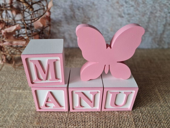 CANDY COLORS - Cubos 6x6cm TS + BORBOLETA