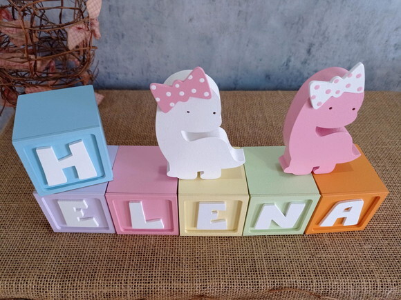 CANDY COLORS - Cubos 6x6cm TS + DINOSSAURAS