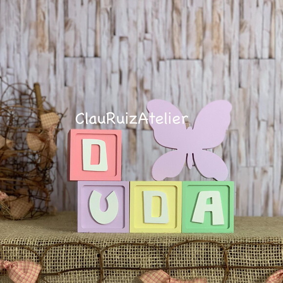 Candy Colors - Cubos 6x6cm Ts +borboleta