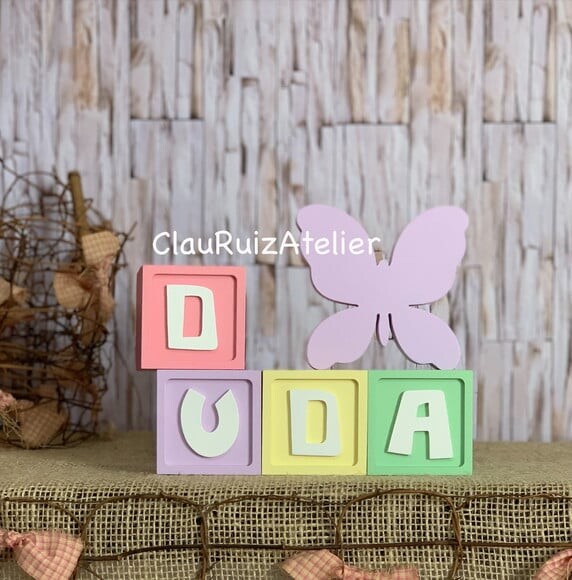 Candy Colors - Cubos 6x6cm Ts +borboleta