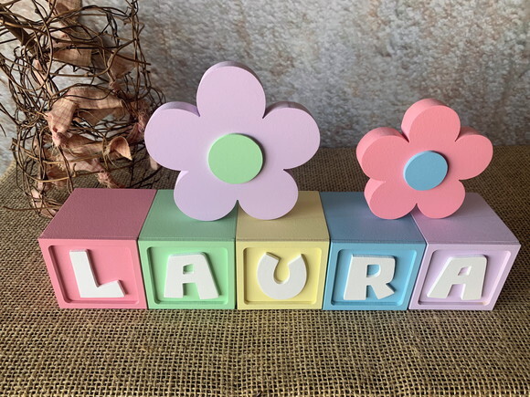 Candy Colors - Cubos 6x6cm Ts +flores