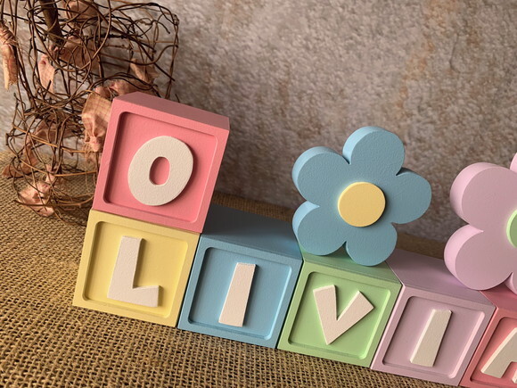 Candy Colors - Cubos 6x6cm Ts +flores