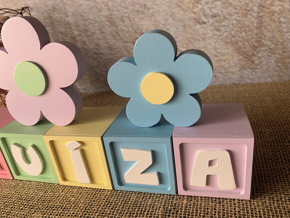 Candy Colors - Cubos 6x6cm Ts +flores