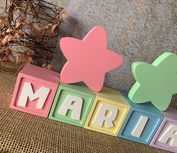 Candy Colors - Cubos 6x6cm Ts+ Dupla de Estrela