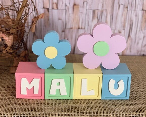 Candy Colors - Cubos 6x6cm Ts+ Dupla de Flor