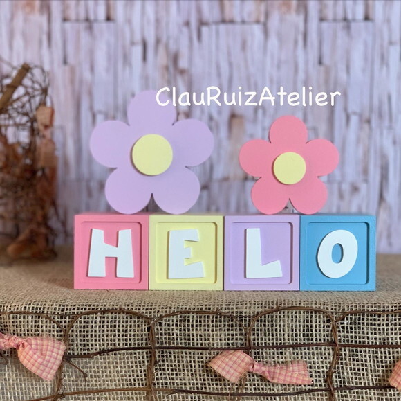 Candy Colors - Cubos 6x6cm Ts+ Dupla de Flor